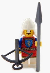 NEW LEGO KNIGHT MINIFIG lion castle knight figure minifigure spear crossbow - Picture 1 of 1