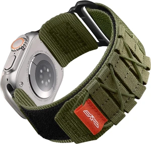 Robustes Apple Watch Armband Nylon Loop Strap iWatch iWatch Ultra SE 9 8 7 6 5 4 3 2  - Bild 1 von 18