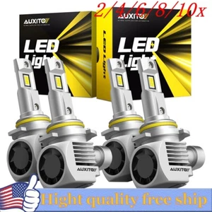 9005+9006 LED Combo LED Headlight Kit 360000LM Light bulb Hi/Low Beam 6000K 4/8X - Picture 1 of 20