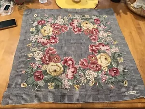 RALPH LAUREN VINTAGE SCHOTTENKARO KRANZ BOUQUET 30 x 29 TROCKEN GEREINIGT EUC! - Bild 1 von 6