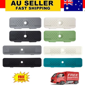 Silicone Kitchen Faucet Absorbent Mat Sink Splash Guard Catcher Drain Pad AU - Picture 1 of 20