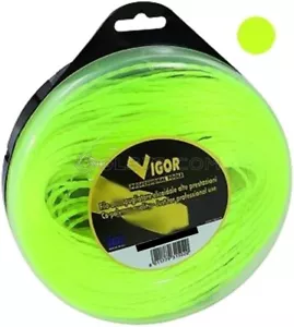 FILO DECESPUGLIATORE TAGLIAERBA VIGOR TONDO IN NYLON GIALLO METRI 60 MM. 3 - Foto 1 di 1