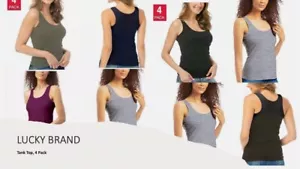Lucky Brand Womens Tank Top, 4 Pack;VARIETY!!! - Picture 1 of 7