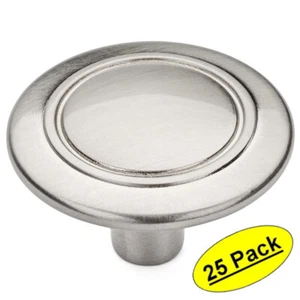 *25 Stück* Cosmas Satin Nickel Runde Schrankknöpfe #6276SN - Bild 1 von 1