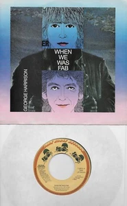 GEORGE HARRISON When We Was Fab / Zig Zag 45 with PicSleeve THE BEATLES - Picture 1 of 1