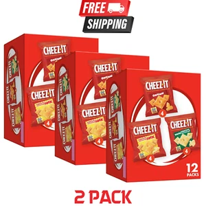 Cheez-It Variety Pack Cheese Crackers, Baked Snack Crackers, 12 Count - 3 Boxes - Picture 1 of 1