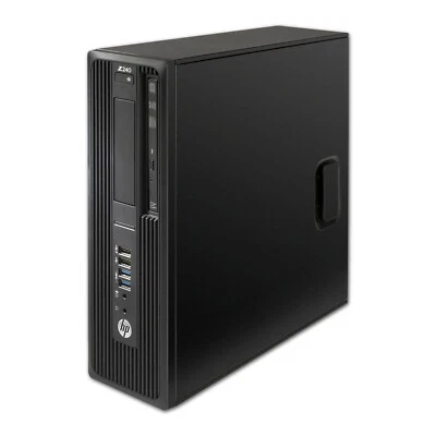 HP Workstation Z240 SFF Core i7-7700 16GB RAM 256GB NVMe SSD 3TB HDD Windows 10 - Image 1 of 4