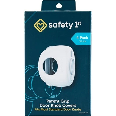 Safety 1st Parent Grip Door Knob Covers, White, One Size,4 Count (Pack White  - Image 1 of 4