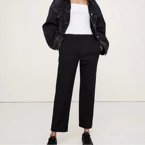 NWT Banana Republic All Day Pant Tencel Lyocell Cotton Black S Petite 673016 - Picture 1 of 12