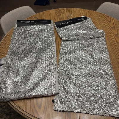 Pair Of 2- TAHARI Home Table  RUNNER 14" x 90" Wedding Anniversary Party New NWT - Image 1 of 4