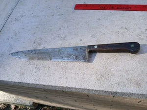 Vintage Lamson Goodnow MFG Co 17” lange 11” lange Klinge Kochmesser gestifteter Griff - Bild 1 von 8
