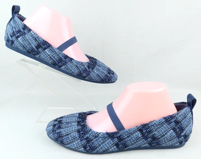 Vionic Colette Mary Jane плоскостях джинсовой ткани синий мульти размер 9,5 широкий - Изображение 1 из 4