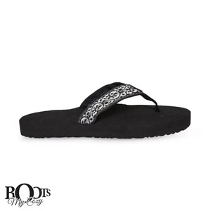 TEVA MUSH II COMPANERA BLACK FLIP FLOPS WOMEN'S SANDALS SIZE US 9/UK 7 NEW - Picture 1 of 4
