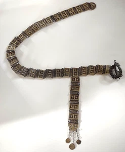 RAR Antik Osmanisches Reich Sterling Silber Zeremoniell Hochzeit Gürtel *388 Gramm - Bild 1 von 19