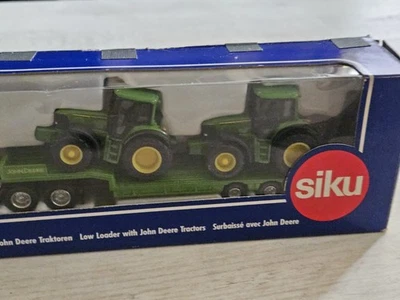 Siku 1837 M1:87 US-Truck Tieflader mit 2 John Deere Traktoren - Bild 1 von 4