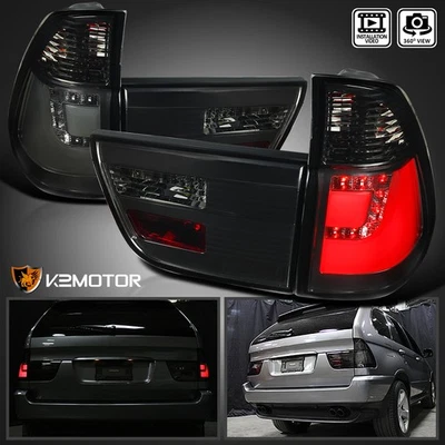 Fits 2000-2006 BMW E53 X5 Smoke LED Tail Lights Stop Brake Lamps Rear Left+Right Foto 1 de 4