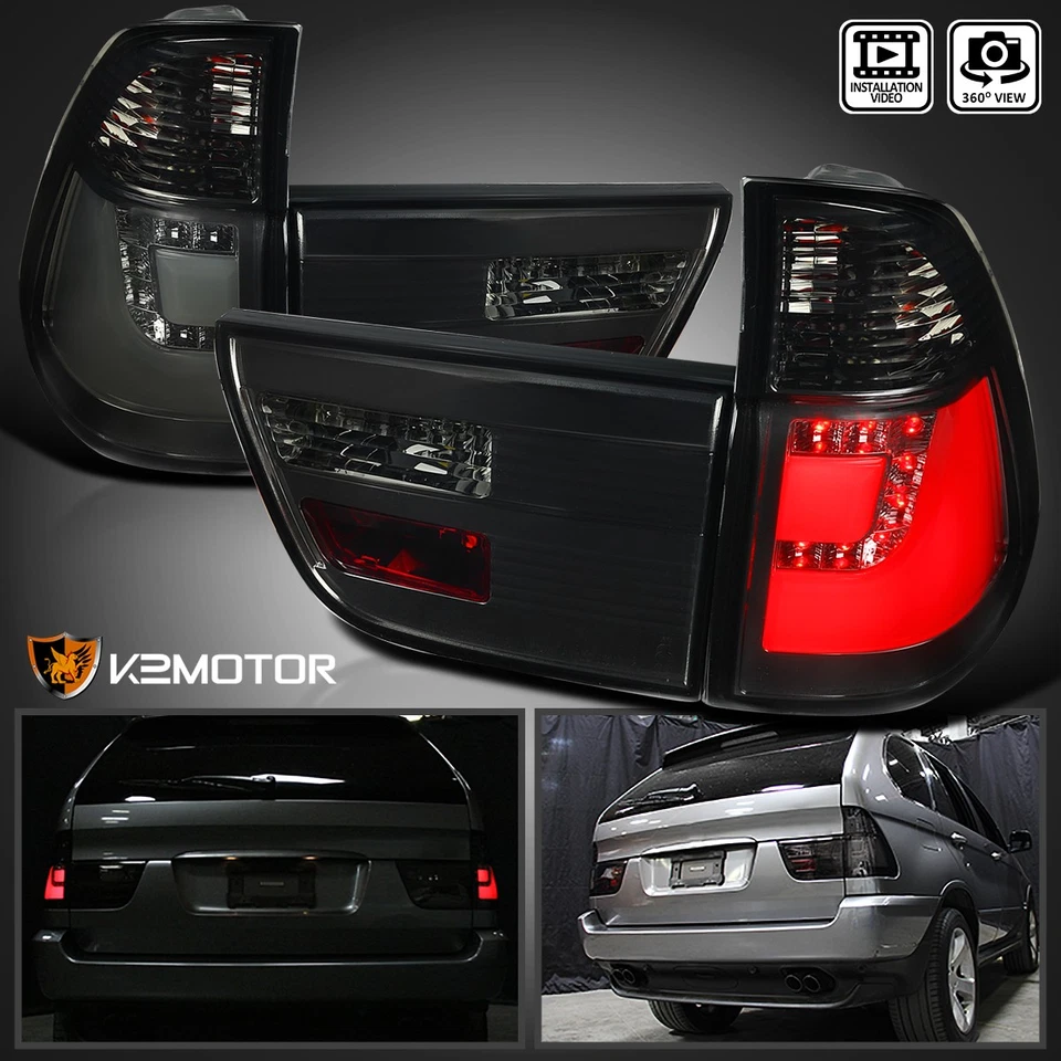 Fits 2000-2006 BMW E53 X5 Smoke LED Tail Lights Stop Brake Lamps Rear Left+Right Foto 1 de 4