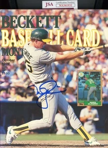 Mark McGwire JSA Coa Signed 1987 Beckett Baseball Magazine Autograph - Picture 1 of 1