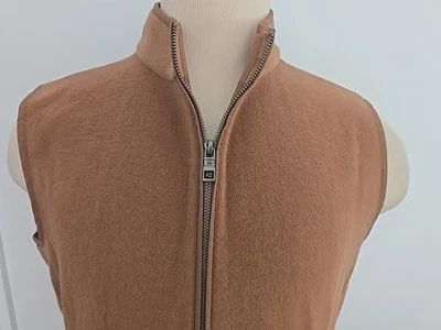 PETER MILLAR CROWN HAZW Full Zip New Men $495 WOOL Sleeveless Vest/Jacket Sz M - Image 1 of 4