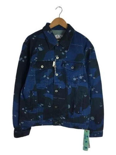 OFF WHITE Giacca L Cotone NVY Camouflage OMYE077F22DEN001