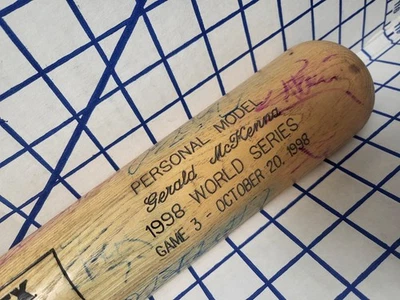 1998 World Series Yankees Padres Fox Sports Louisville Slugger 34 Game 3 - Image 1 of 4