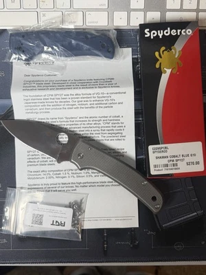 Spyderco Shaman SPY27 Titanium RGT scales & Hardware - Image 1 of 4