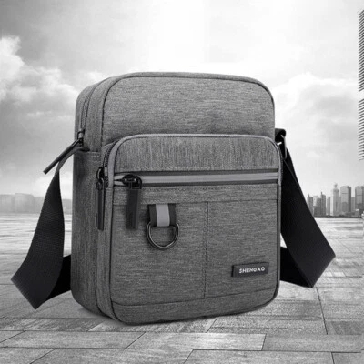 Men's Light Weight Canvas Sling Shoulder Bag Small Crossbody Bag for Outdoor - Image 1 of 4