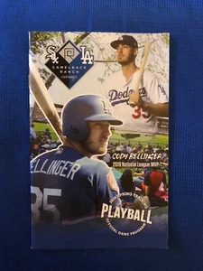 Los Angeles Dodgers 2020 Playbill entrenamiento de primavera Cody Bellinger - Imagen 1 de 1
