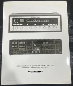 Receptor estéreo Marantz modelo 4400 foto publicitaria - súper raro - NO ES UNA COPIA - Imagen 1 de 1