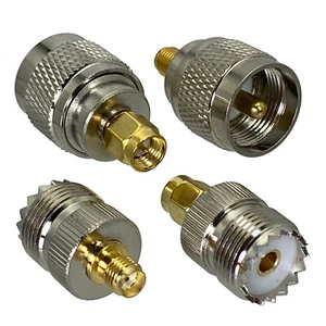 1pcs Adapter UHF PL259 SO239 to SMA Male Plug Female Jack RF Coaxial connector - Picture 1 of 5