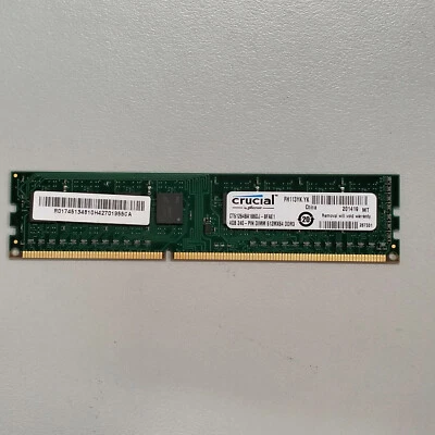 Crucial 4GB DDR3 RAM PC3-14900 1866MHz non-ECC Unbuffered CT51264BA186DJ-8FAE1 - Image 1 of 4