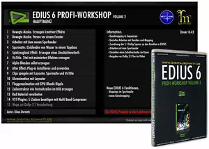 Grass Valley EDIUS 6 workshop professionale DVD volume 2 corso di apprendimento - Foto 1 di 1