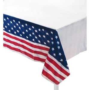 Mesa patriótica Forum Novelties Inc. 4 de julio 54"x108" mesa de plástico... - Imagen 1 de 3