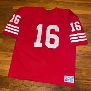 Vintage Champion San Francisco 49ers #16 Joe Montana Jersey Size XXL - Picture 1 of 6