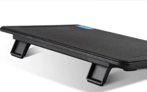 1 FAN Laptop Cooler Cooling Pad Fan USB Stand for 14" Notebook + blue light S2 - Picture 1 of 5
