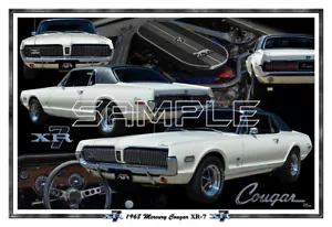 1968 Mercury Cougar XR7 Poster Print - Picture 1 of 1