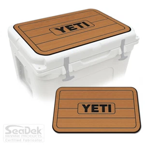 SeaDek Pad Top fits YETI Tundra Cooler - Marine EVA Mat - T/B - YETI Teak - Picture 1 of 6