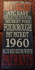 New England Patriots Handmade Sturdy Wooden Plaque Ready To Be Hung - New