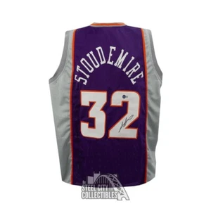 Amar'e Stoudemire Autographed Phoenix Custom Purple Basketball Jersey - BAS - Picture 1 of 2