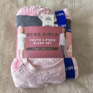 NEW BCBG 4 Pieces Girls' Super Soft Lounge Pajamas Set 14/16 - Picture 1 of 5