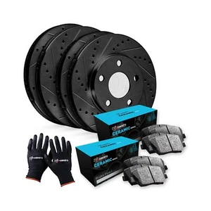 R1 Concepts Front and Rear Brakes and Rotors| Front and Rear Ceramic Brake Pa... - Picture 1 of 8