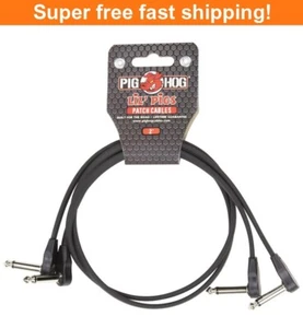 PIG HOG PHLSK2BK LIL PIGS 2FT LOW PROFILE PATCH CABLES - 2 PACK - New - Picture 1 of 3