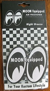 Vintage Look Mooneyes Car Truck Air Freshener Hot Rat Rod Office or Home - Foto 1 di 1