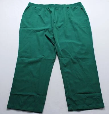 Woman Within Women's Plus Hassle Free Woven Pants MP9 Emerald Green Size 30 Wide - Image 1 of 4