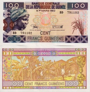 GUINEA 100 francs 2015 FDS - UNC - Afbeelding 1 van 1