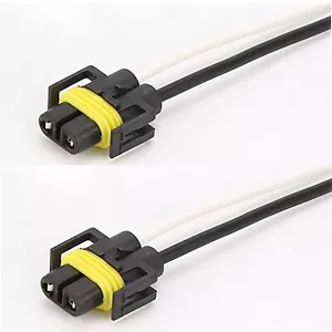 2X H11 female plug Holder socket Wire connector suport 120W for car auto - Picture 1 of 4