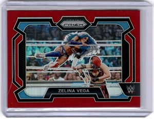 Zelina Vega 2024 Panini Prizm WWE Red Prizm #71 Smackdown #144/299 - Picture 1 of 2