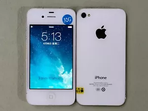 90%N ew Working Apple iPhone 4/4s White/Black 8/16/32GB UNLOCKED classic 3.5'' - Picture 1 of 24