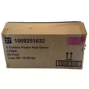 3 Outlet Power Hub AC/DC Adapter 15 Amp Commercial Electric Case Of 50 - Picture 1 of 2