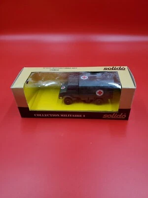 SOLIDO 6046 MERCEDES AMBULANCIA UNIMOG COLECCIÓN MILITAR 1 NUEVO PAQUETE DAÑADO Foto 1 de 4